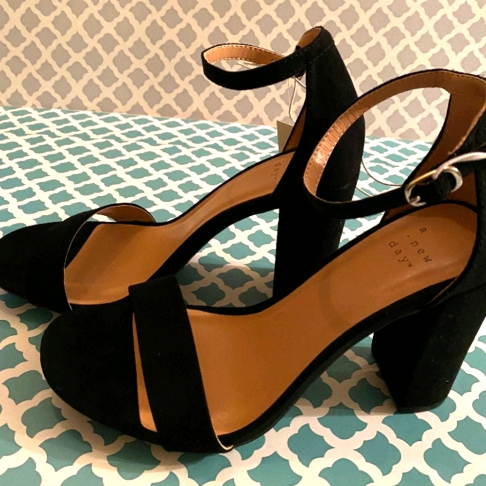 Women's (11) Espadrilles Blk Pump Block Heels